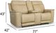 Flexsteel® Miller Latte Power Reclining Loveseat with Console and Power Headrests-5