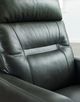 La-Z-Boy® Lennon Charcoal Leather Manual Rocking Recliner-1