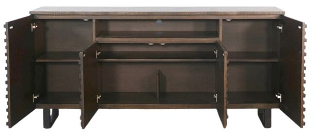 American Wholesale Furniture Contempo Brown TV Console-2