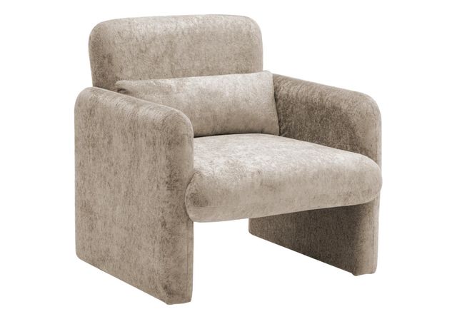 Monarch Specialties Inc. Light Brown Fabric 31" Accent Chair-0