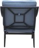 GatherCraft Charlotte Baltic Brown/Splendor Denim Aluminum Outdoor Club Chair-4