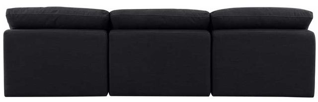 Meridian Furniture Indulge 3-Piece Black Armless Sofa-3