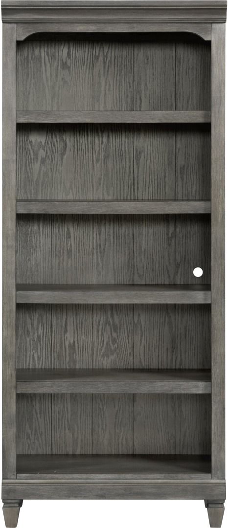 Intercon Foundry Brushed Pewter 76" Bunching Bookcase-0