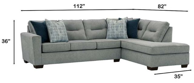 Behold™ Home Bono 2-Piece Slate Sectional-2