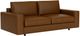 EQ3 Cello Narrow Leather Straight Arm Loveseat-0