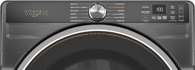 Whirlpool® 7.4 Cu. Ft. Volcano Black Front Load Gas Dryer-6