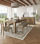 Riverside Furniture Davie Gray/Pale Oak Dining Bench-1