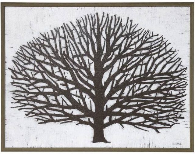 StyleCraft Norman Wyatt Home Woodcut Sycamore Wall Art-0