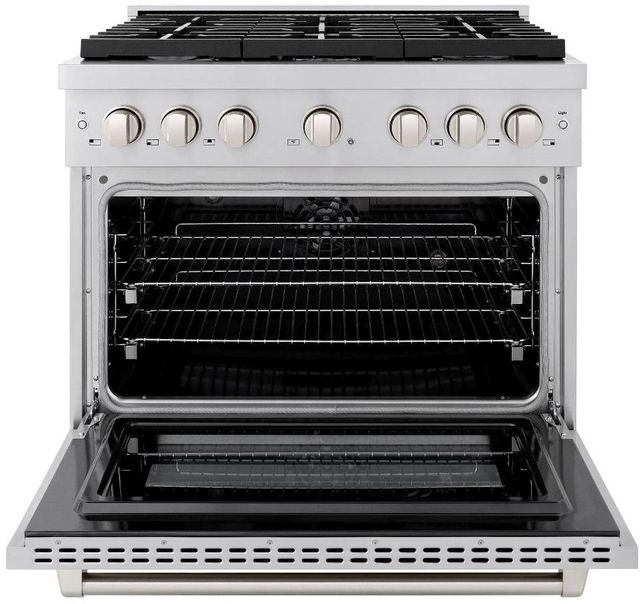 ZLINE Paramount 36" Stainless Steel Pro Style Dual Fuel Range-1