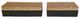 A & B Home 2-Piece Black/Gold Cullen Rectangle Book Box Set-1