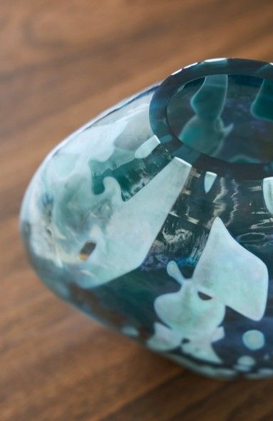 Signature Design by Ashley® Cartshaw Iridescent Teal Vase-1