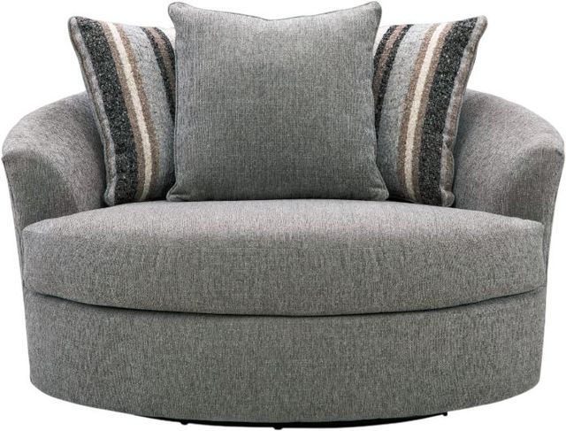Signature Design by Ashley® Creston Heights Smolder Oversized Swivel Accent Chair-2