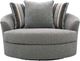 Signature Design by Ashley® Creston Heights Smolder Oversized Swivel Accent Chair-2