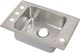 Elkay Lustertone® Classic Lustrous Satin Stainless Steel 25" x 17" x 4.5" 4-Hole Single Bowl Drop-in Classroom ADA Sink with Quick-Clip-0