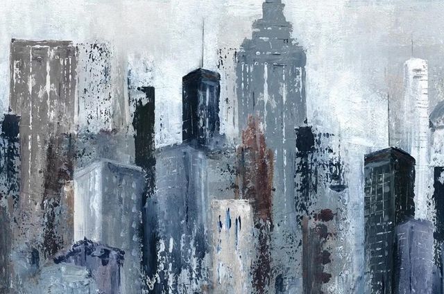 Classy Art City Mood by Carol Robinson Wall Art-1