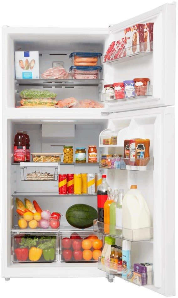 Midea® 28 in. 14.3 Cu. Ft. White Top Freezer Refrigerator-2