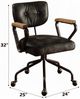 ACME Furniture Hallie Vintage Black Leather Office Chair-2