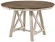 New Classic® Home Furnishings Somerset Vintage Crème Round Dinning Table with Brown Top-4