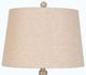 Lamps Per Se Antique White Distressed/Brown Wood Table Lamp-1