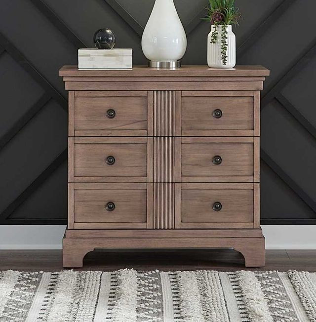 Liberty Furniture Haven Hills Camel Beige Chest with Charging Station-1