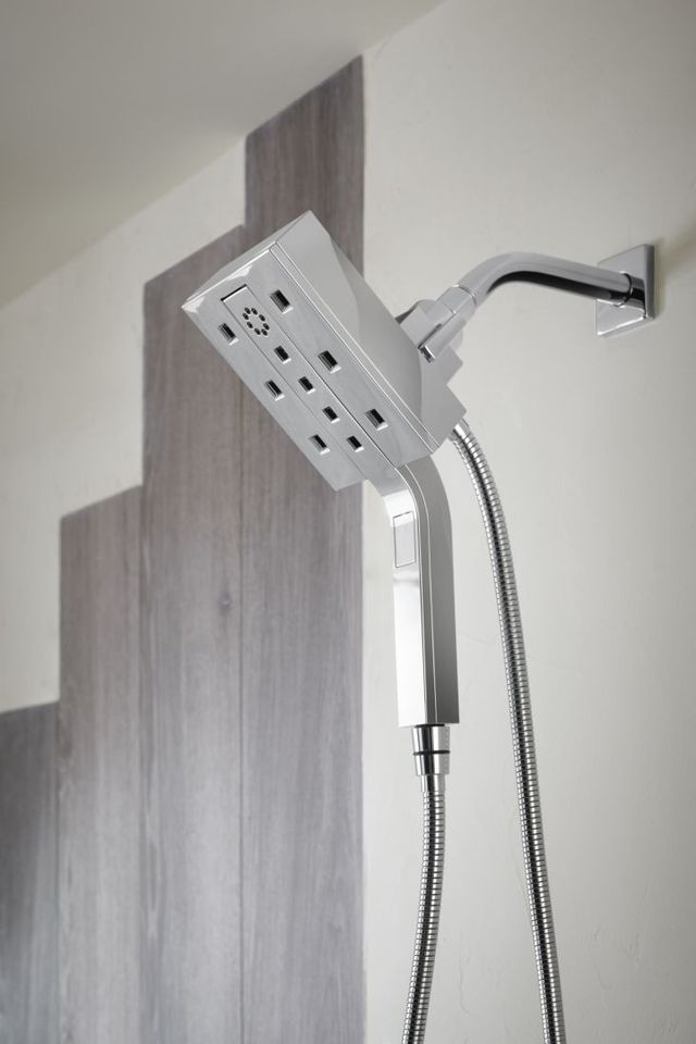 Brizo Essential™ Polished Chrome Linear Square H2Okinetic® Multi-Function Hydrati® 2-in-1 Shower-2