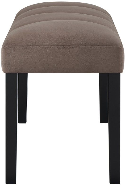 Crown Mark Vega Black/Brown Dining Bench-3