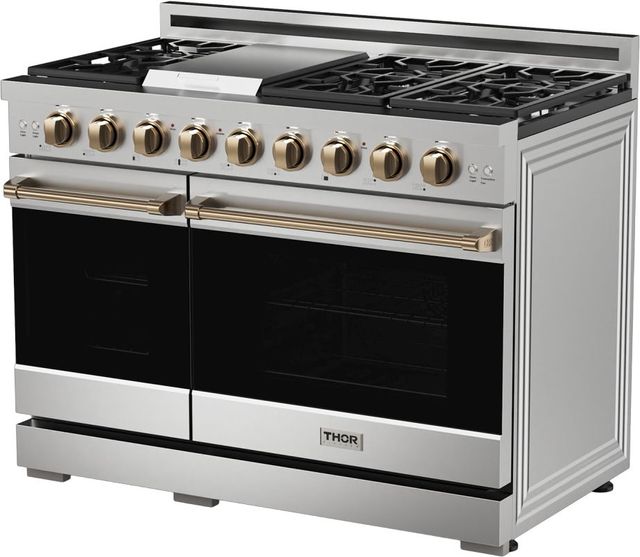 Thor Kitchen® Gordon Ramsay Series 48" Stainless Steel Pro Style Gas Range-2