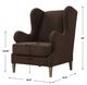 Uttermost® Serpentine Brown Fabric Accent Chair-2