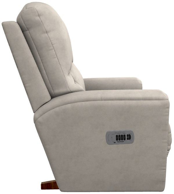 La-Z-Boy® Cassian Oyster Power Rocking Recliner with Headrest and Lumbar-3