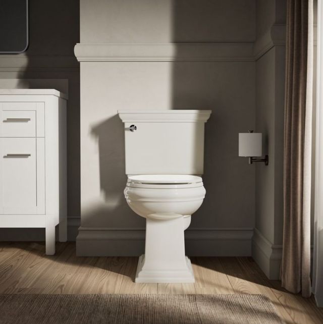 KOHLER® Brevia™ Biscuit Quiet-Close™ Round Toilet Seat-2