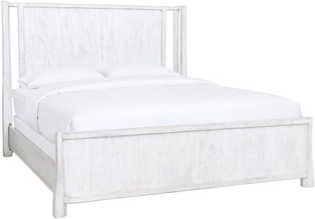 International Furniture Direct White Roots White Queen Platform Simple Bed-0