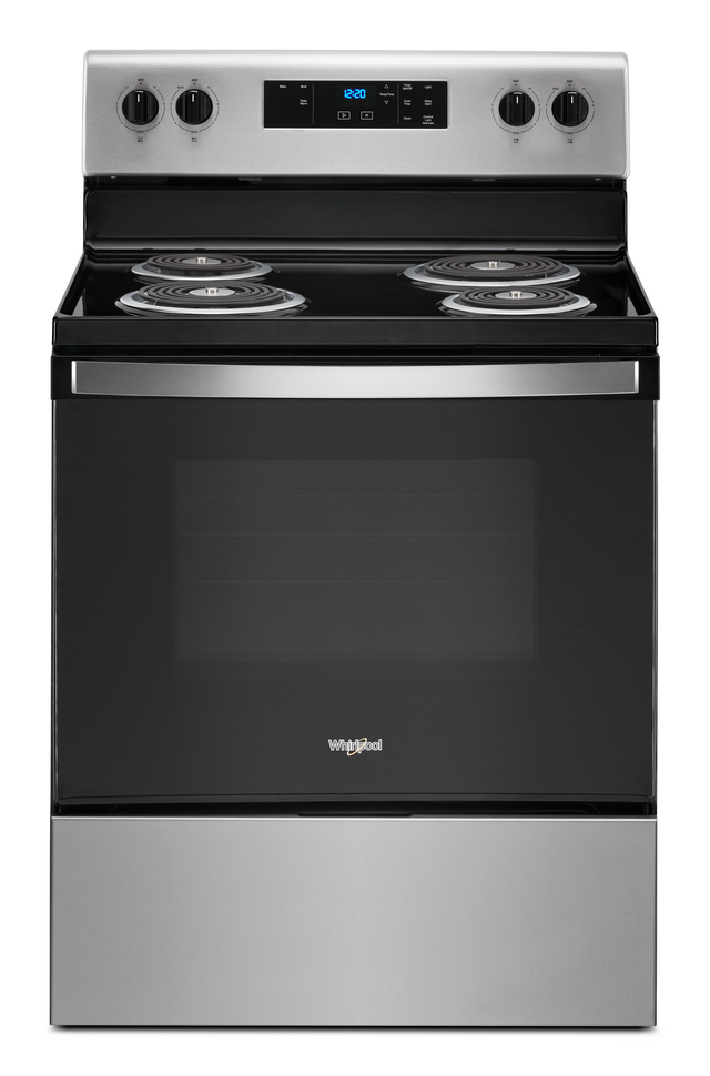 Whirlpool® 30" Stainless Steel Freestanding Electric Range-0