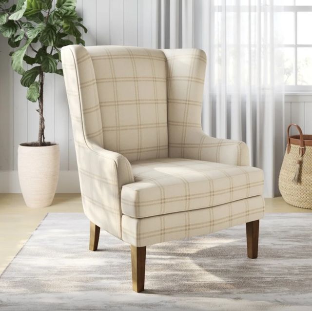 Jofran Inc. Lacroix Parchment Accent Chair-1