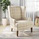 Jofran Inc. Lacroix Parchment Accent Chair-1