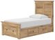 Signature Design by Ashley® Makidern Tan Twin Storage Panel Bed-3