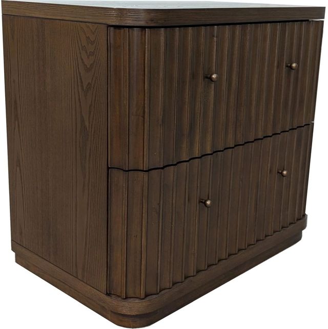 Modus Furniture Penny Chocolate Mousse Fluted Nightstand-0