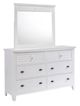 American Wholesale Furniture Cottage Bay White Mirror-1