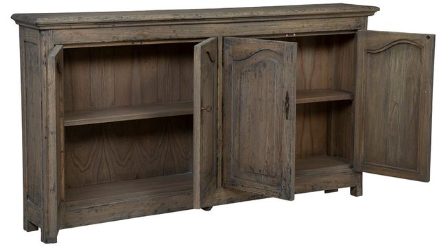 Furniture Classics Hughes Distressed Gray Brown Server-1