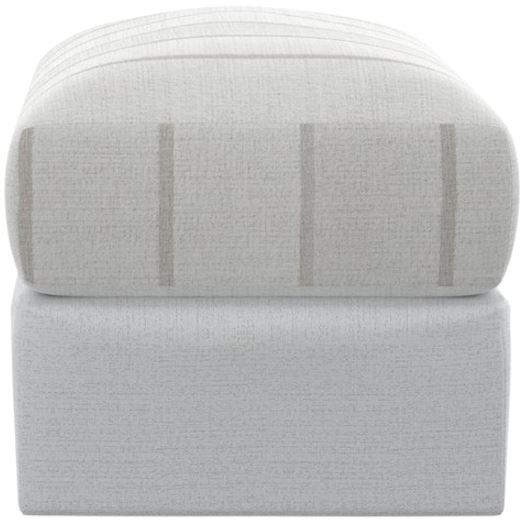 Jackson Furniture Lindsey Platinum/Snow Ottoman-2