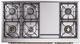 Ilve® Nostalgie II Series 48" Stainless Steel Pro Style Dual Fuel Range-2