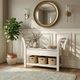 Sunny Designs™ Marble White Accent Bench with Storage-1