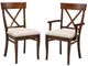 Handstone Florence X Back Side Chair With Leather Seat-2