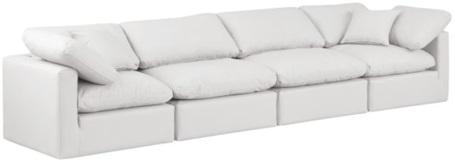 Meridian Furniture Indulge 4-Piece Cream 140" Sofa-0
