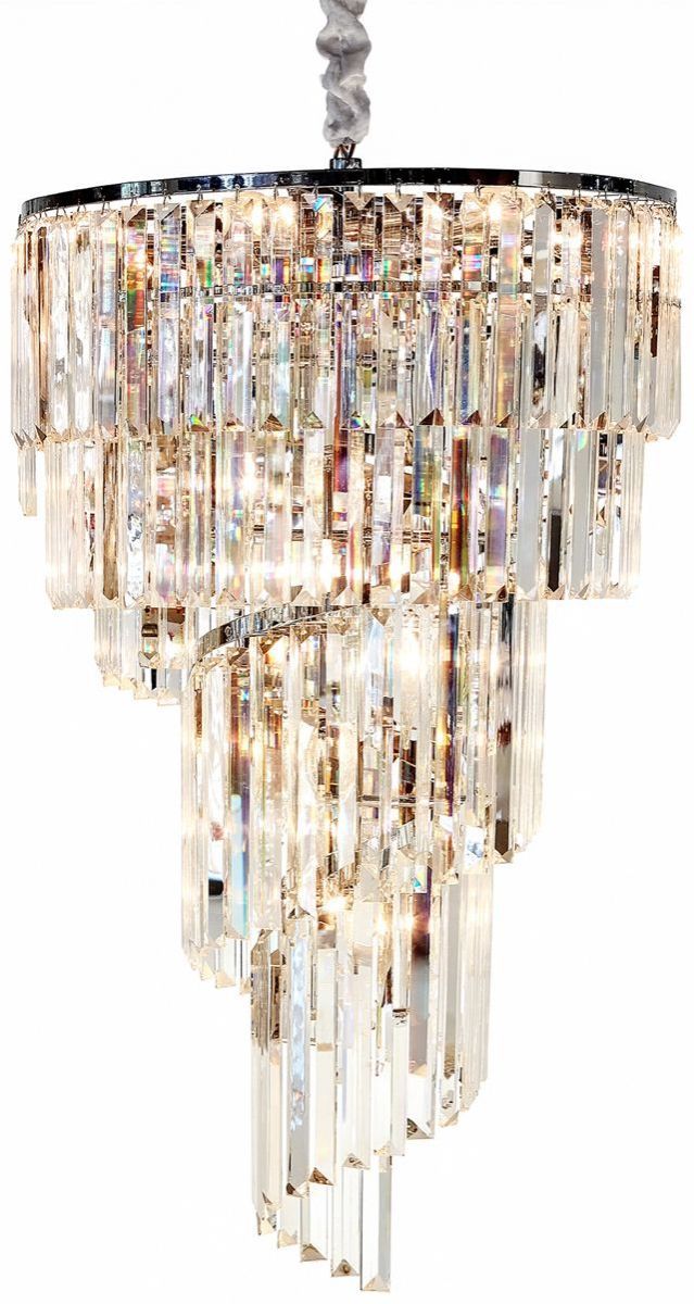 Michael Amini® Spiral Clear 12-Light Chandelier-0