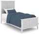 John Thomas Furniture® Hampton High Tide Chalk/White 90 Degree Twin Bed-0