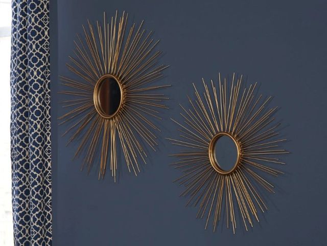 Signature Design by Ashley® Doniel 2-Piece Antique Gold Accent Mirror Set-1