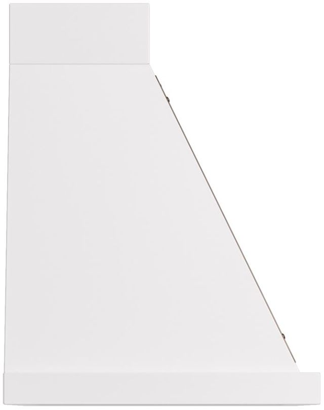 Ilve® Nostalgie II Noblesse 30" White Wall Mounted Range Hood with Burnished Trim-2