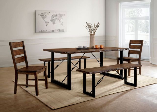 Furniture of America® Dulce Black/Walnut Bench-1