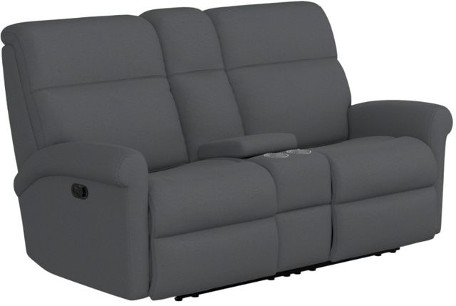 Flexsteel® Customizable Davis Manual Reclining Loveseat with Console-2