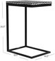 Bassett Mirror Nava Black/White Bone Accent Table-2